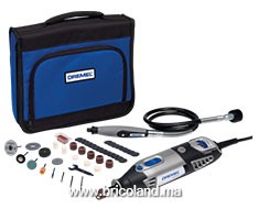 Coffret 4000 : 1 adaptateur et 45 accessoires - Dremel