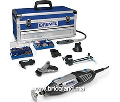 Coffret 4000 : 6 adaptateurs et 128 accessoires - Dremel