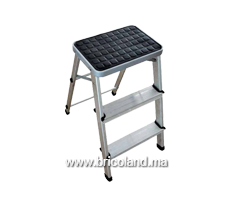 Tabouret 3 marches aluminium - Litan