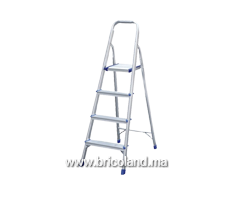 Escabeau 4 marches 1.3m aluminium - Litan