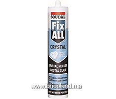 Colle-mastic transparent Fix All Crystal 290ml - Soudal