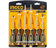 Jeu de 6 tournevis HKSD0628 - INGCO