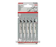 Lame de scie sauteuse pour bois T 101 D 5 pièces - Bosch