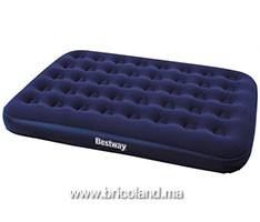 Lit gonflable floqué double 191 x 137 x 22cm - Bestway
