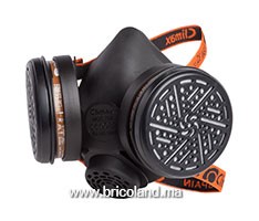 Masque de protection respiratoire double cartouches - Climax