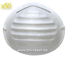 Masque jetable rond en polypropylène premium 50pcs
