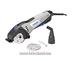 Mini scie circulaire DSM20 : 1 adaptateur et 2 accessoires - Dremel