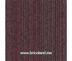Moquette en dalle Coral Lignes Rouge 50x50cm - INCATI