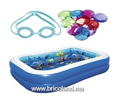 Piscine hors sol Aventure Undersea™ 3D + 2 lunettes - Bestway