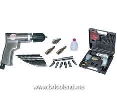 Perceuse visseuse pneumatique + 21 accessoires - Comaria