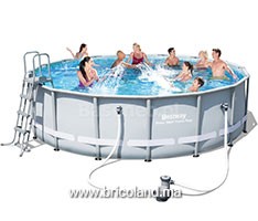 Piscine hors sol tubulaire Power Steel™ 4.88m x 1.22m - Bestway