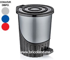 Poubelle à pédale en plastique 8 litres