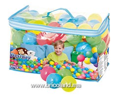 Sac de 100 balles multicouleur en plastique - Bestway