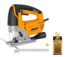 Scie sauteuse JS6508 + 5 lames offertes - INGCO