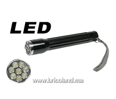 Torche 8 LED à pile 2xAA - Valex