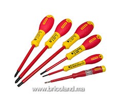Jeu de 6 tournevis isolés 1000V - STANLEY