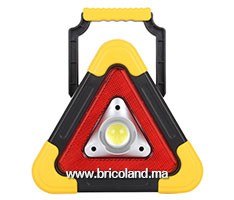 Triangle de signalisation LED multi-fonctions rechargeable