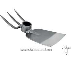 Serfouette panne et fourche 3 dents sans manche - Vito