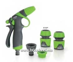Kit pistolet d'arrosage avec manche caoutchouc - Vito