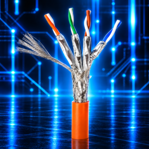 Câble Réseau Ethernet Cat6A S/FTP LSZH – 4×2×AWG23 – 500 MHz