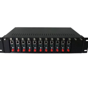 Châssis Rack 14 Slots pour Convertisseurs Fibre Optique – 2 Ventilateurs