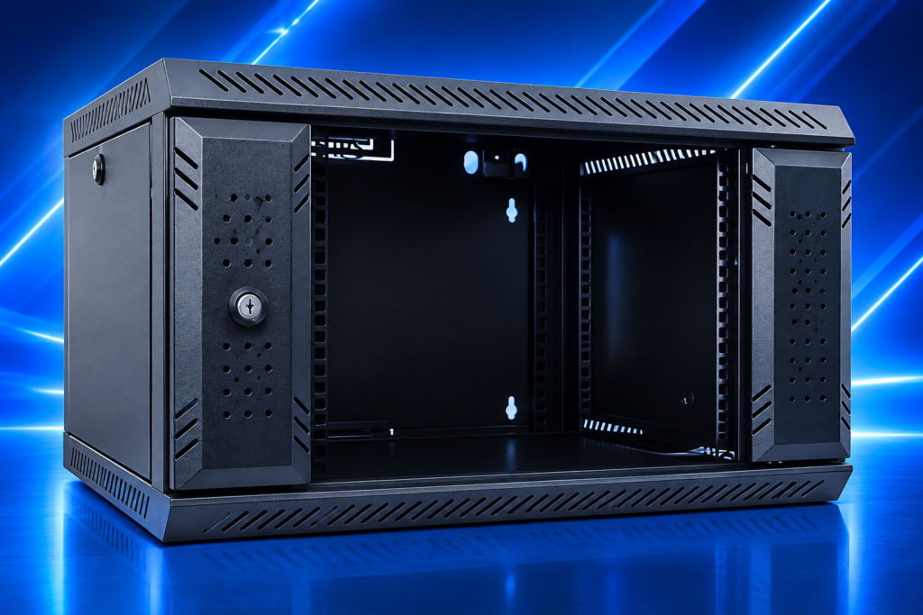 Coffret Informatique Double Section IPS 6U – Noir – CI2S06