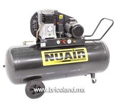 Compresseur d'air 270L 4HP 400V Courroie - Nuair