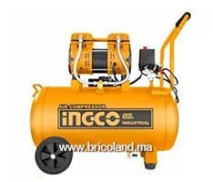 Compresseur d'Air 50L silencieux 1.6Hp - INGCO
