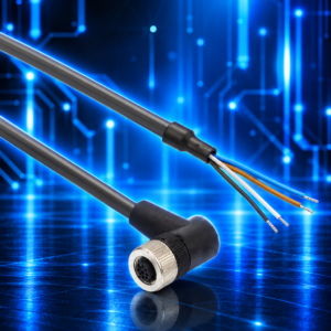 Connecteur M12 Femelle Coudé 4 Pôles – ELE0001676