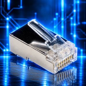 Connecteurs RJ45 Cat6A Blindés – 8P8C – Lot de 100 Pièces