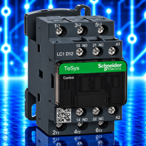 Contacteur Schneider Electric TeSys D – 3P – 12 A – 1F+1O – Bobine 115 V AC – LC1D12FE7