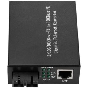 Convertisseur Fibre Optique Monomode SC vers RJ45 Gigabit – 20 km