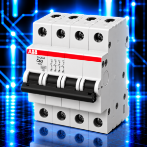 Disjoncteur ABB SH204-C63 – 4P – 63 A – Courbe C – 6 kA