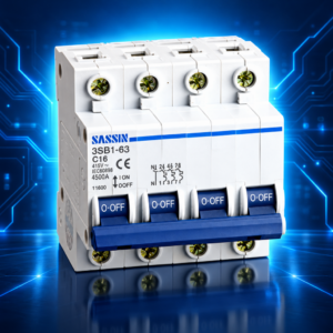 Disjoncteur SASSIN – 4P – 63 A – 4,5 kA