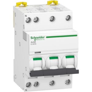 Disjoncteur Schneider Electric Acti9 iC40N – 3P+N 25 A – Courbe C – A9P5472