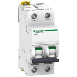 Disjoncteur Schneider Electric Acti9 iC60N – 2P 10 A – Courbe C – 400 Vca – 10 kA – A9F74210