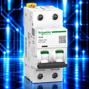 Disjoncteur Schneider Acti9 iC60N – 2P – 63 A – Courbe C – 6 kA