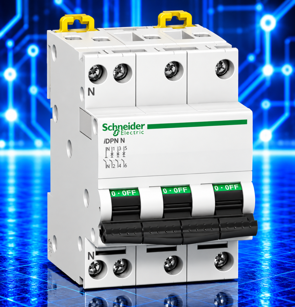 Disjoncteur Schneider iDPN A9N21597 – 3P+N 16 A – Courbe C – 6 kA