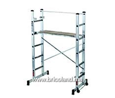 Echelle-échafaudage en Aluminium 1.8m HT 3m - Litan