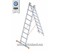 Echelle double en aluminium 2.5+2.5m - SARAYLI