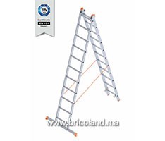 Echelle double en aluminium 3+3m - SARAYLI