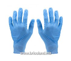 Gants latex jetable non poudrés - boite 100 pcs