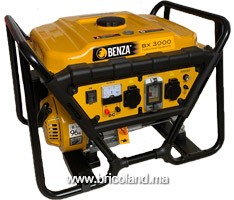 Groupe électrogène essence 3.75 KVA BX3000 AVR - BENZA