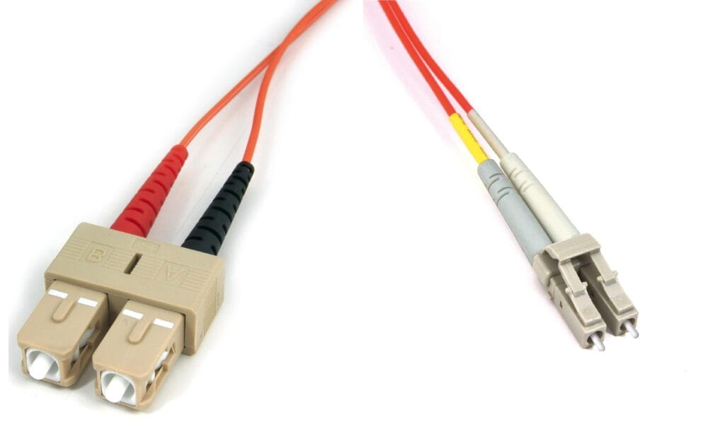 Jarretière Fibre Optique LC/SC Multimode OM1/OM2 – 1 m