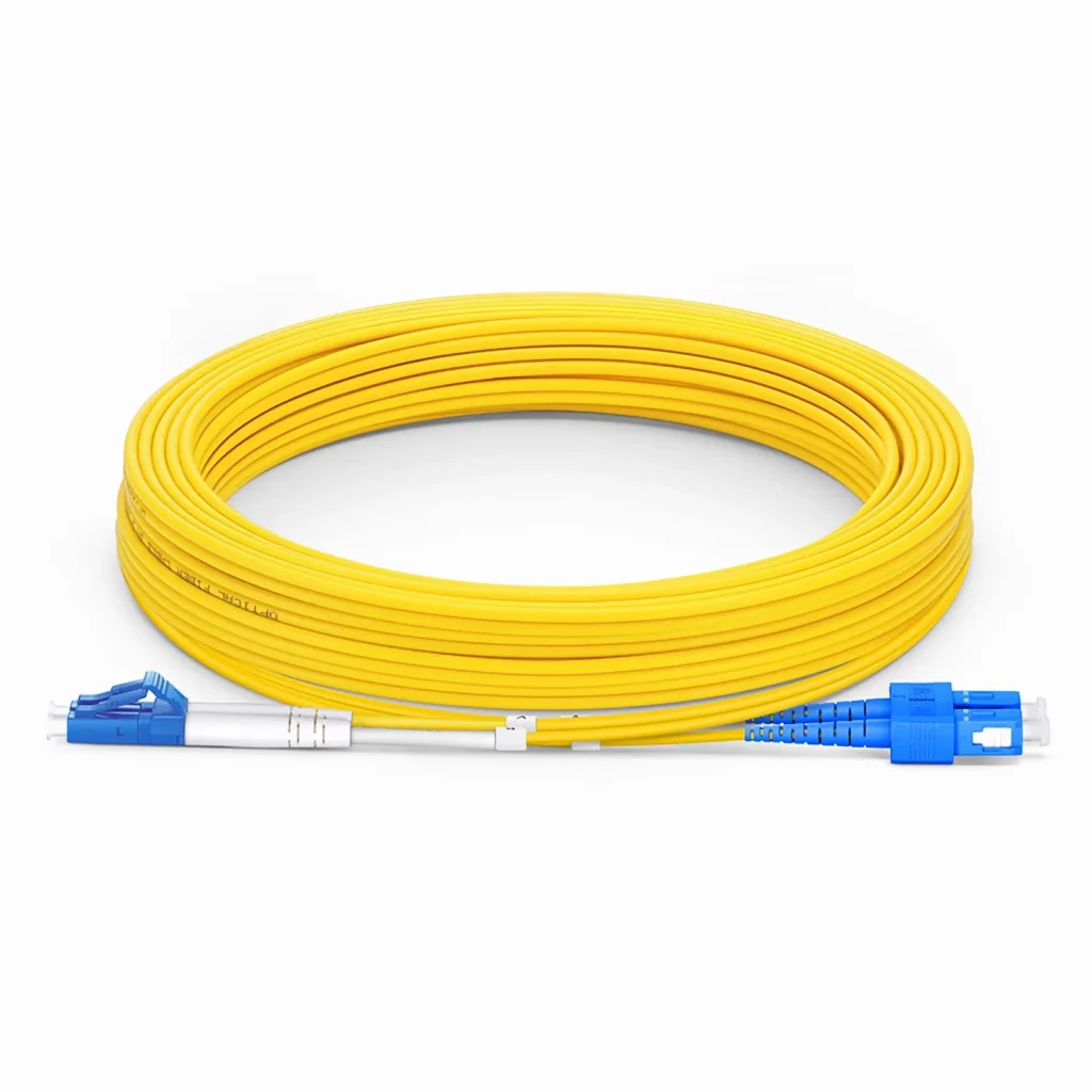 Jarretière Fibre Optique SC/SC Monomode OS2 Duplex – 20 m