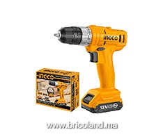 Perceuse visseuse sans fil 12V CDLI1211 - INGCO