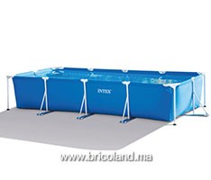 Piscine hors sol rectangulaire MFJ 4.5 x 2.2 x 0.84 m avec pompe de filtration - INTEX