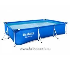 Piscine hors sol Steel Pro™ 300 x 201 x 66 cm avec pompe et cartouche de filtration