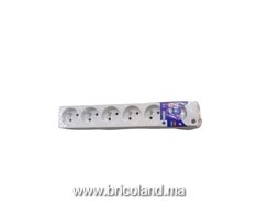Bloc multiprises sans interrupteur (5x2P+T 1,5m) - INGELEC