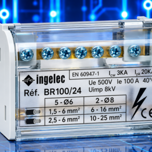 Répartiteur Tétrapolaire INGELEC – 100 A – 4 Modules – BR100/44 – INBR100/44
